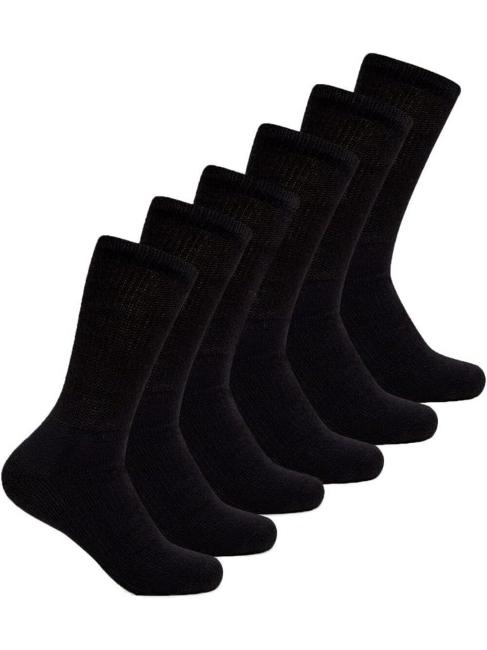 Thick Padded Crew Socks for Men | Comfortable Walking & Athletic Support